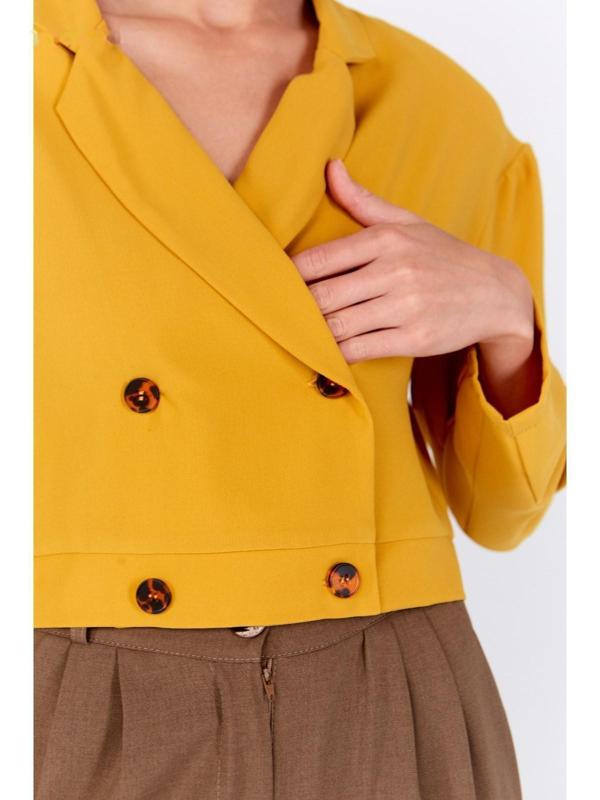 Жакет женский MINAKU: Green trend цвет горчичный, р-р 46