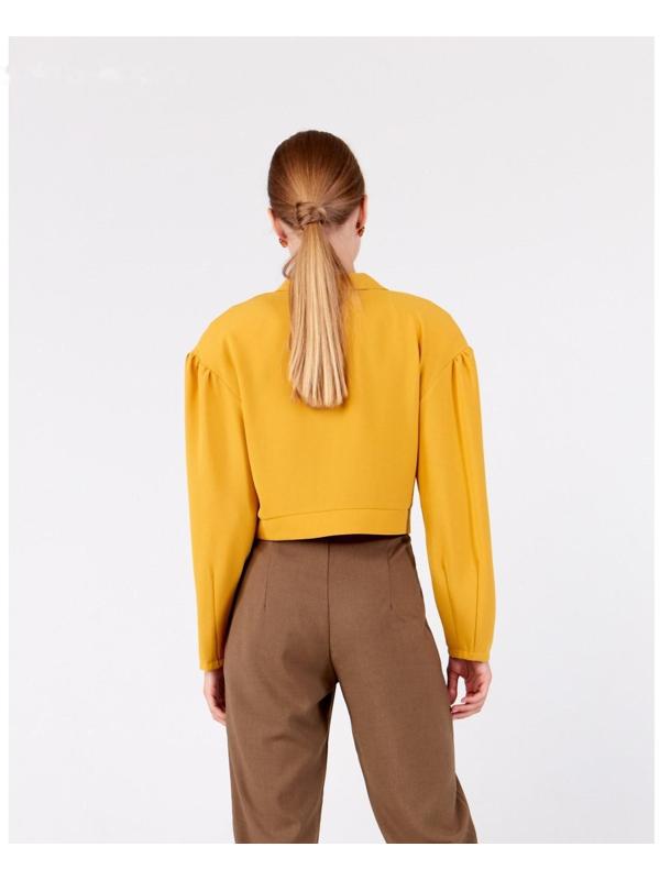 Жакет женский MINAKU: Green trend цвет горчичный, р-р 46