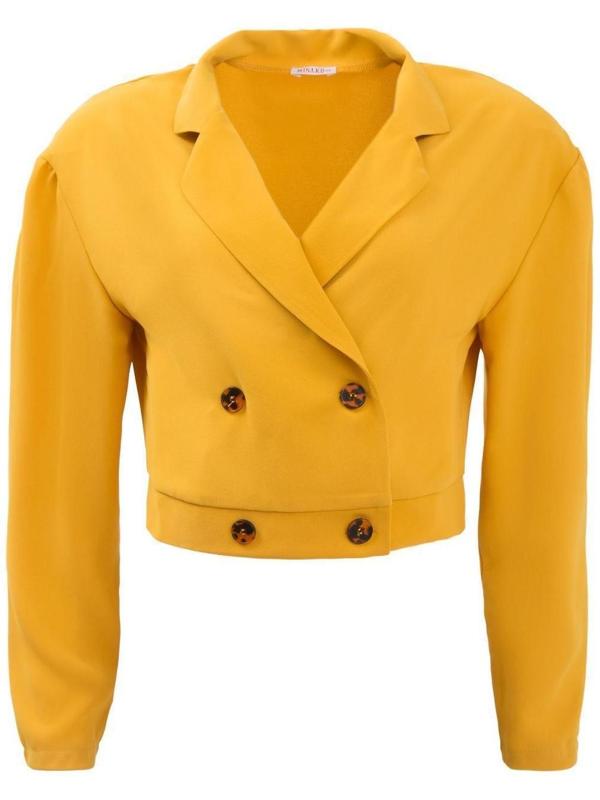 Жакет женский MINAKU: Green trend цвет горчичный, р-р 46