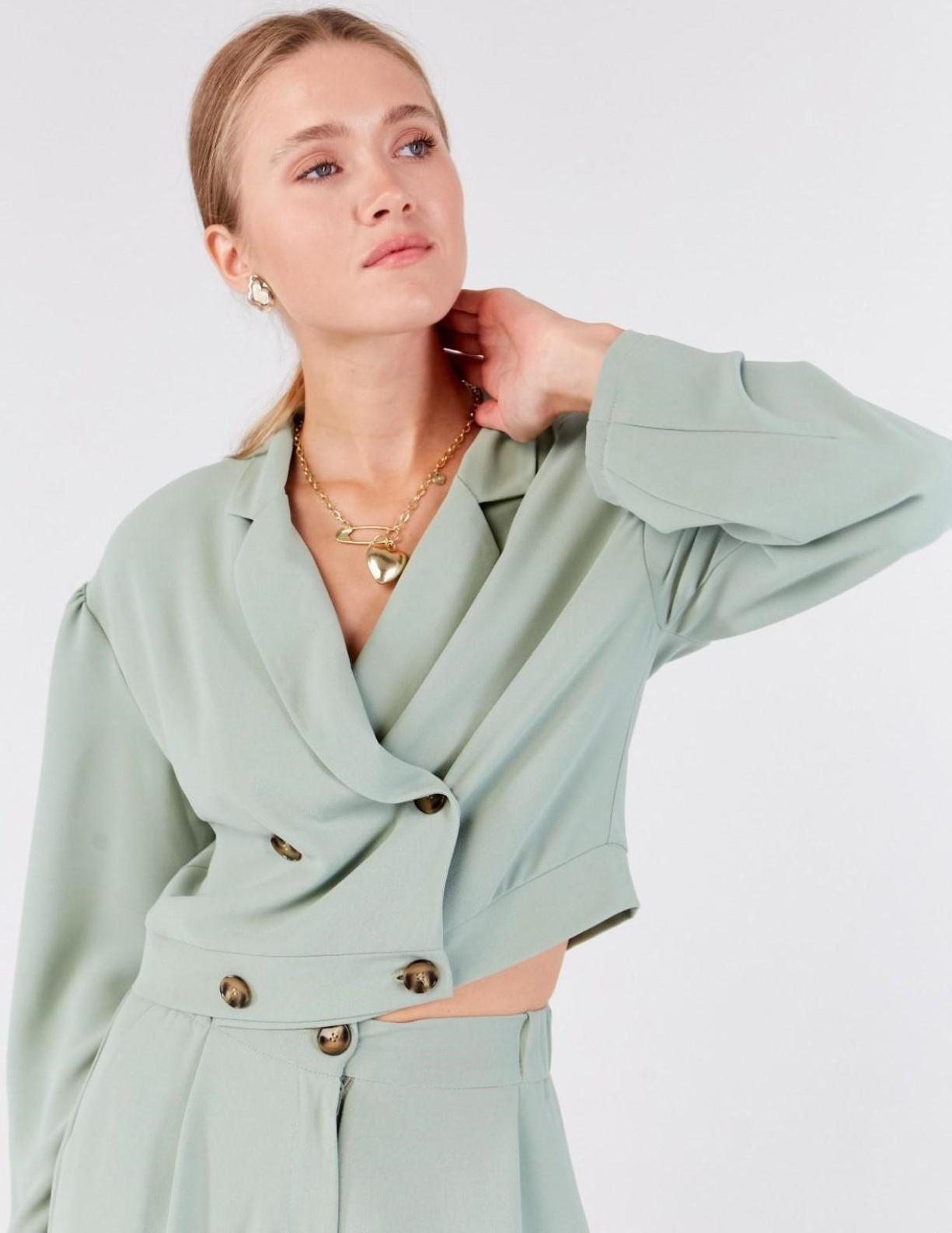 Жакет женский MINAKU: Green trend цвет зелёный, р-р 42