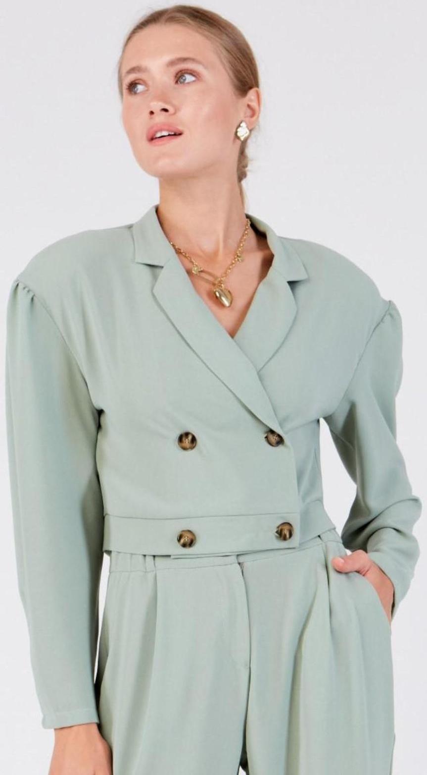 Жакет женский MINAKU: Green trend цвет зелёный, р-р 48