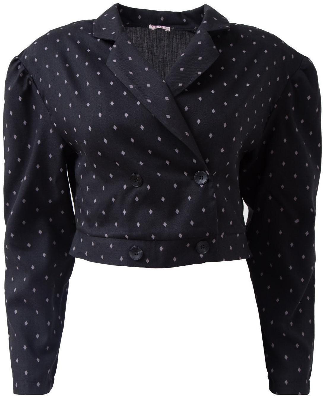 Жакет женский MINAKU: Green trend цвет чёрный, р-р 44