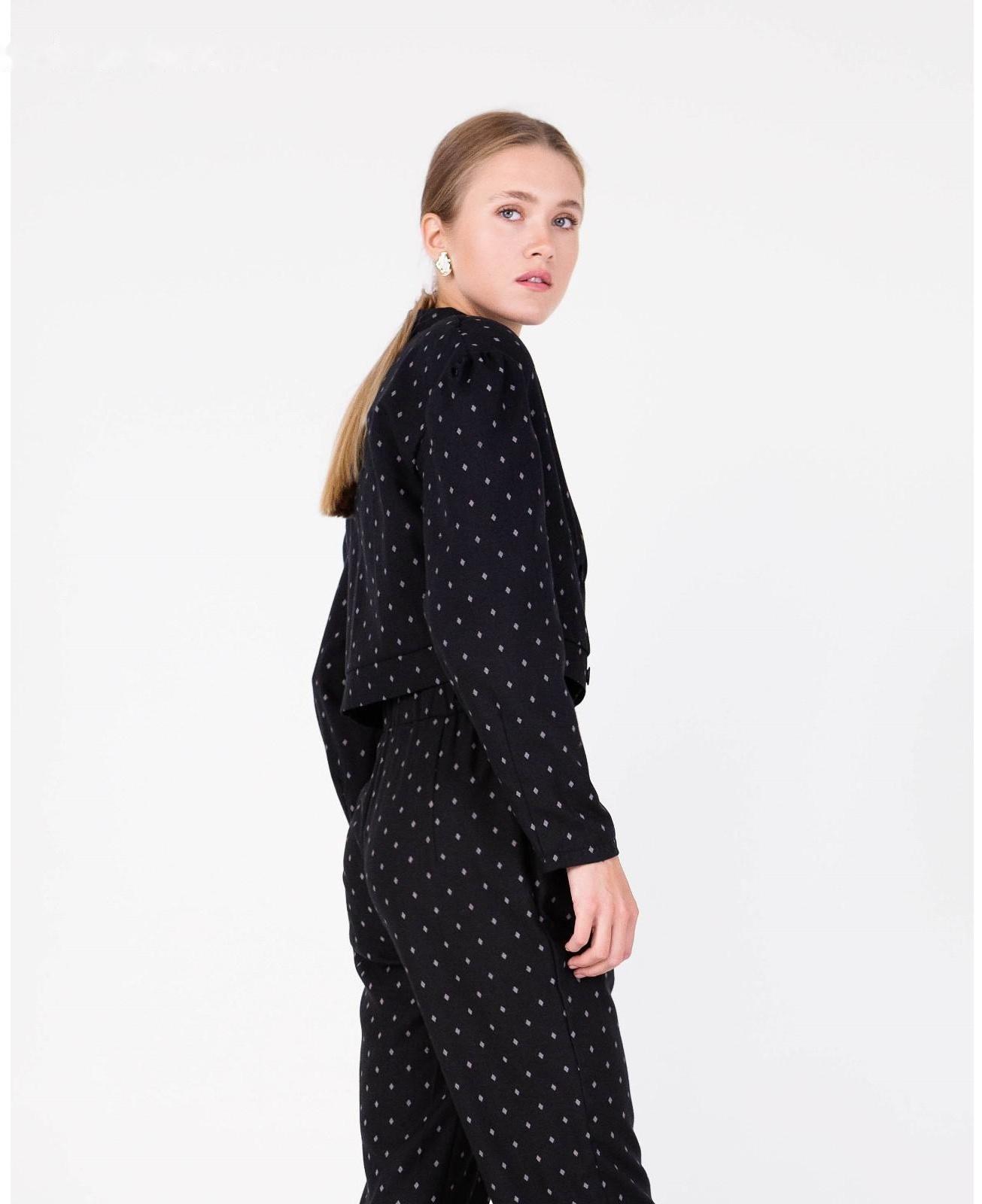 Жакет женский MINAKU: Green trend цвет чёрный, р-р 44