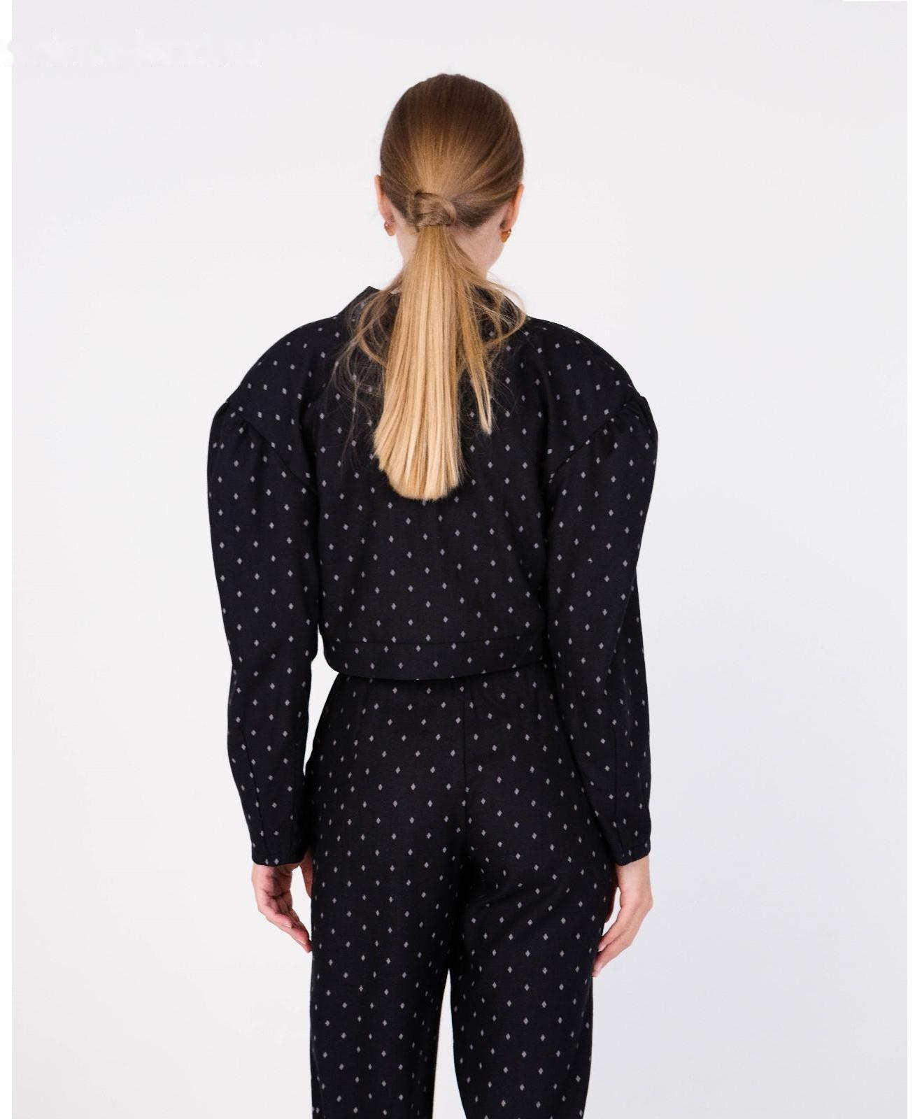 Жакет женский MINAKU: Green trend цвет чёрный, р-р 44