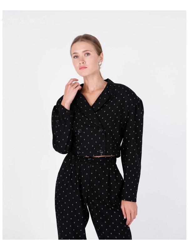 Жакет женский MINAKU: Green trend цвет чёрный, р-р 48