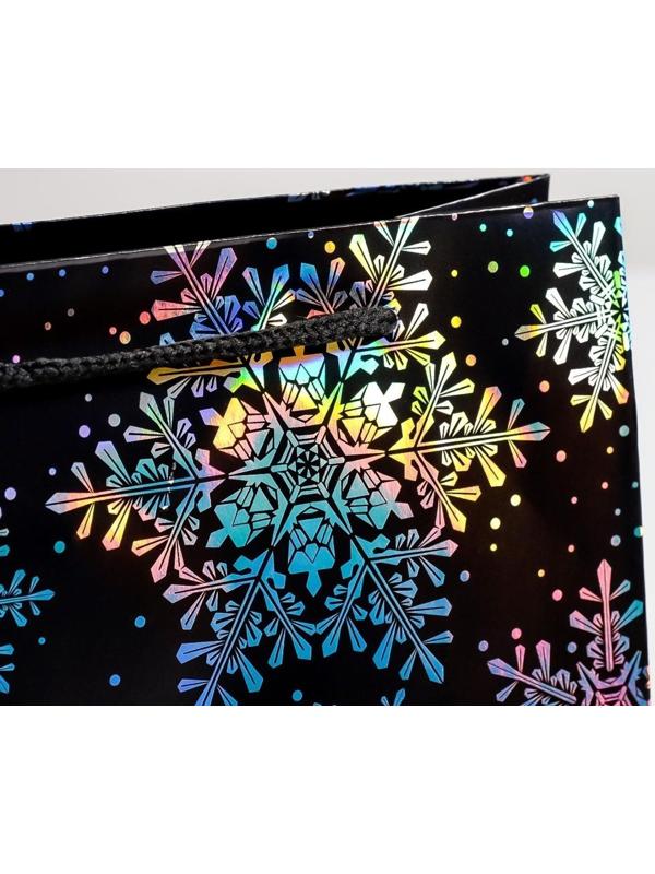 Пакет голография вертикальный «С Новым годом», MS 23 × 18 × 10 см