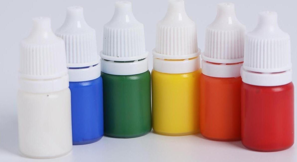 Краска для рисования эбру, набор 6 цветов по 6 мл