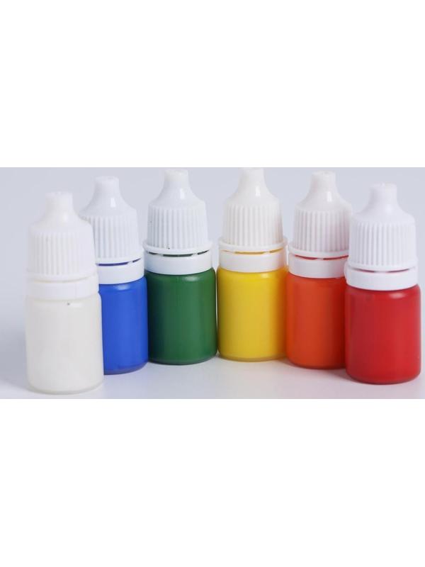 Краска для рисования эбру, набор 6 цветов по 6 мл