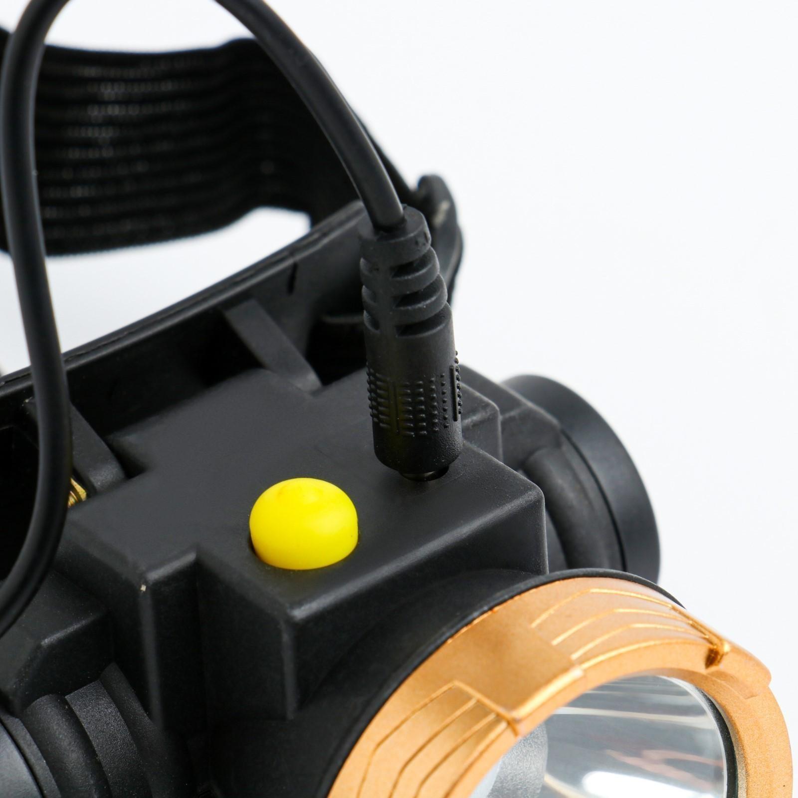 Фонарь налобный аккумуляторный 