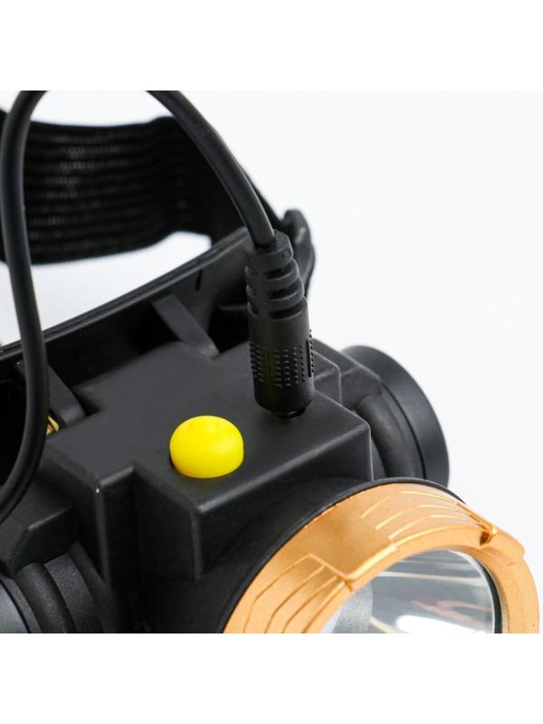 Фонарь налобный аккумуляторный 