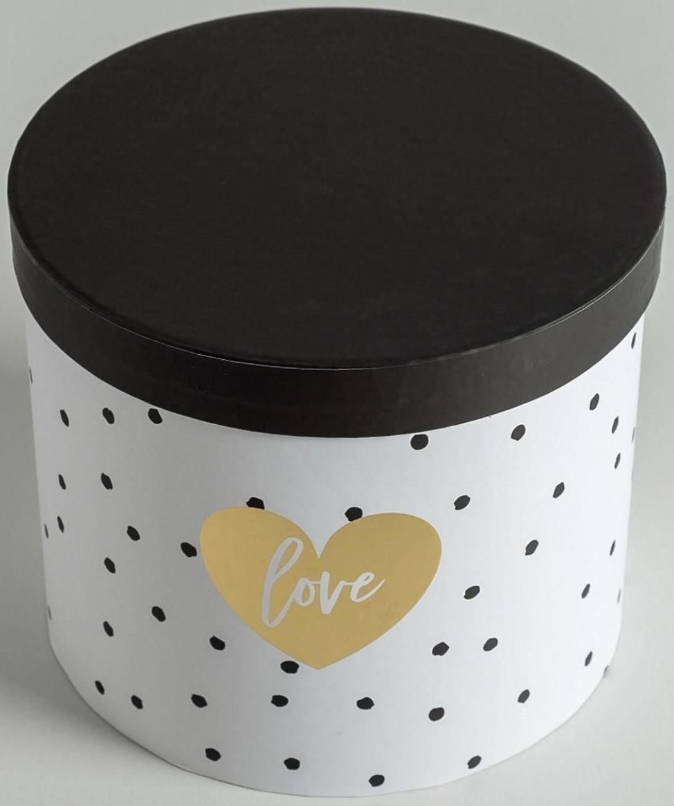 Набор шляпных коробок для цветов 4 в 1 «Чёрно-белый», 14 × 13 см - 20 × 17,5 см