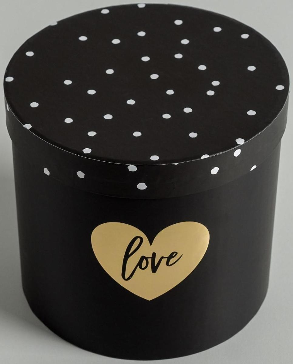 Набор шляпных коробок для цветов 4 в 1 «Чёрно-белый», 14 × 13 см - 20 × 17,5 см