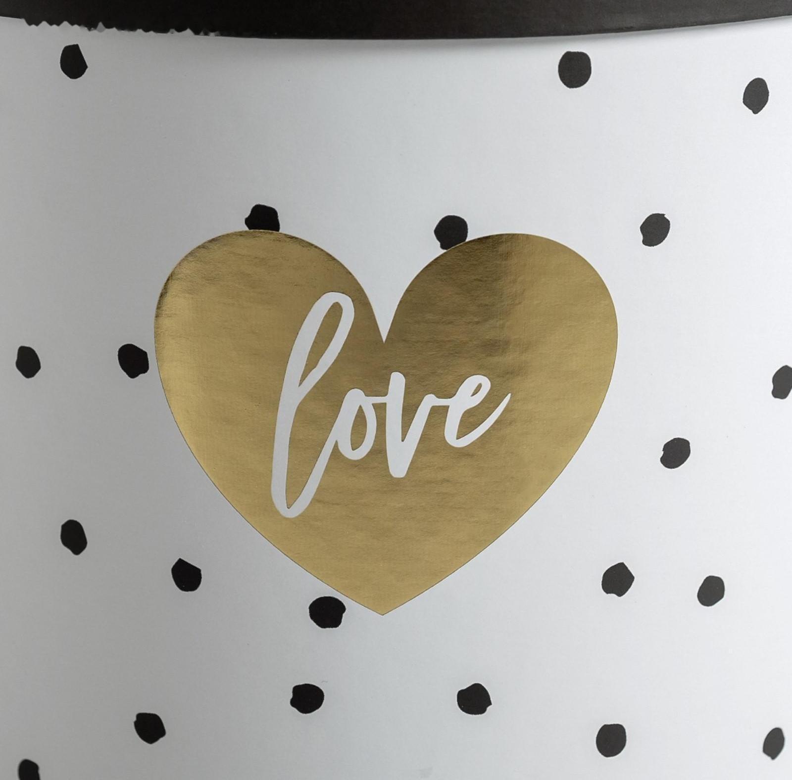 Набор шляпных коробок для цветов 4 в 1 «Чёрно-белый», 14 × 13 см - 20 × 17,5 см