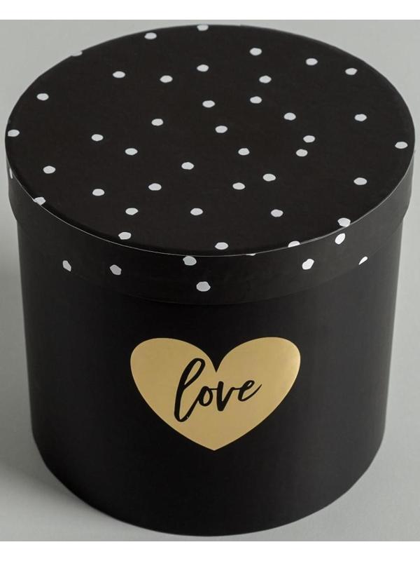 Набор шляпных коробок для цветов 4 в 1 «Чёрно-белый», 14 × 13 см - 20 × 17,5 см