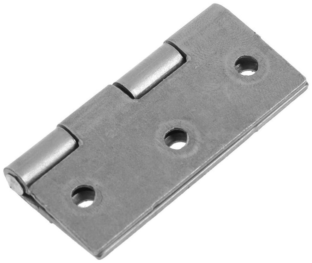 Петля карточная ТУНДРА, 50х40 мм, без покрытия, 1 шт.