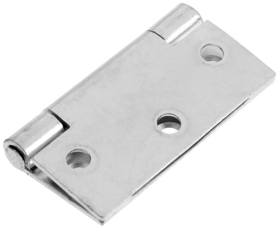 Петля карточная ТУНДРА, 50х45 мм, покрытие цинк 1 шт.