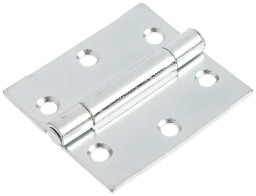 Петля карточная ТУНДРА, 50х45 мм, покрытие цинк 1 шт.