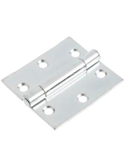 Петля карточная ТУНДРА, 50х45 мм, покрытие цинк 1 шт.