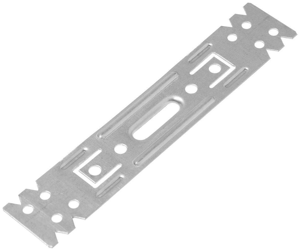 Подвес профилей ТУНДРА krep, прямой, укороченный, 60х27 мм, цинк, в упаковке 1 шт.