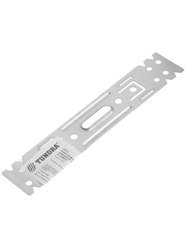 Подвес профилей ТУНДРА krep, прямой, укороченный, 60х27 мм, цинк, в упаковке 1 шт.