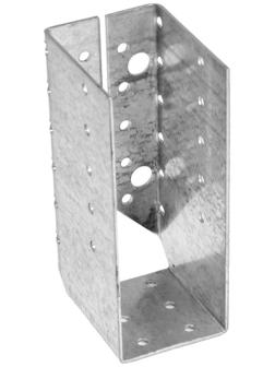 Опора бруса ТУНДРА krep, оцинкованная, 137х70х52х2 мм, закрытая, 1 шт.