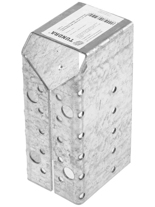 Опора бруса ТУНДРА krep, оцинкованная, 137х70х52х2 мм, закрытая, 1 шт.