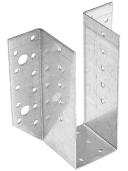 Опора бруса ТУНДРА krep, раскрытая, 143х125х60х2 мм, цинк, в упаковке 1 шт.