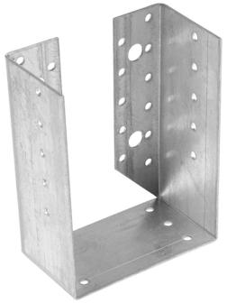Опора бруса ТУНДРА krep, закрытая, 140х105х60х2 мм, цинк, в упаковке 1 шт.