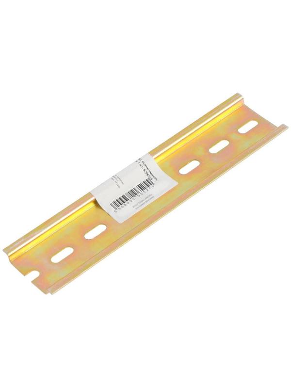 DIN-рейка ТУНДРА krep, L=150, оцинкованная, цвет желтый, в упаковке 1 шт.