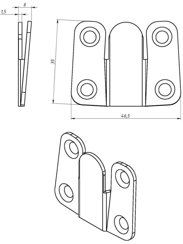 Захват мебельный ТУНДРА krep, цинк, в упаковке 1 шт.