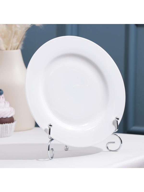 Подставка под тарелки, 17×11 см, цвет хром