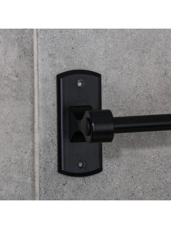 Набор для ванной комнаты «Лофт», 6 предметов, цвет чёрный