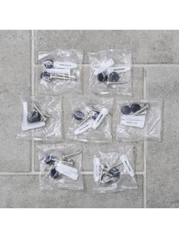 Набор для ванной комнаты «Лофт», 6 предметов, цвет чёрный