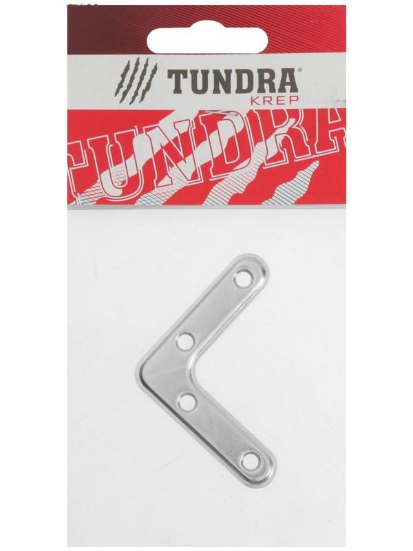 Угольник ТУНДРА krep, УГ-50, цинк, в упаковке 1 шт.