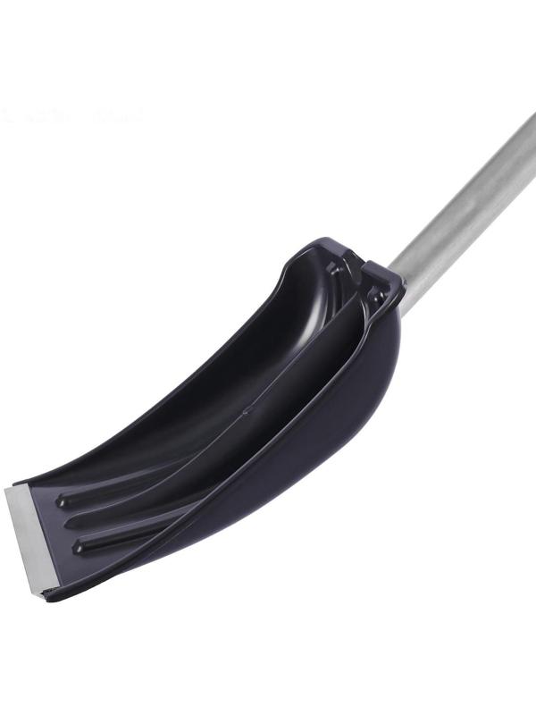 Лопата автомобильная, ковш 240 × 300 мм, с алюминиевой планкой, с алюминиевым черенком, с ручкой