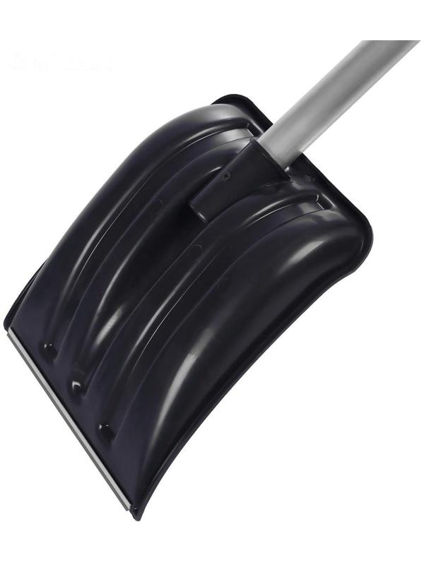 Лопата автомобильная, ковш 240 × 300 мм, с алюминиевой планкой, с алюминиевым черенком, с ручкой