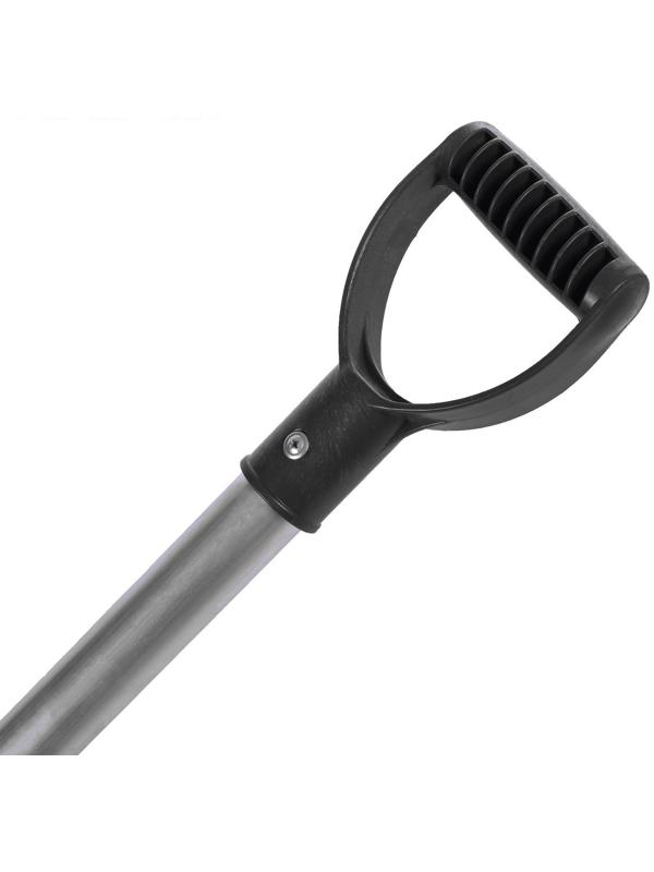 Лопата автомобильная, ковш 240 × 300 мм, с алюминиевой планкой, с алюминиевым черенком, с ручкой