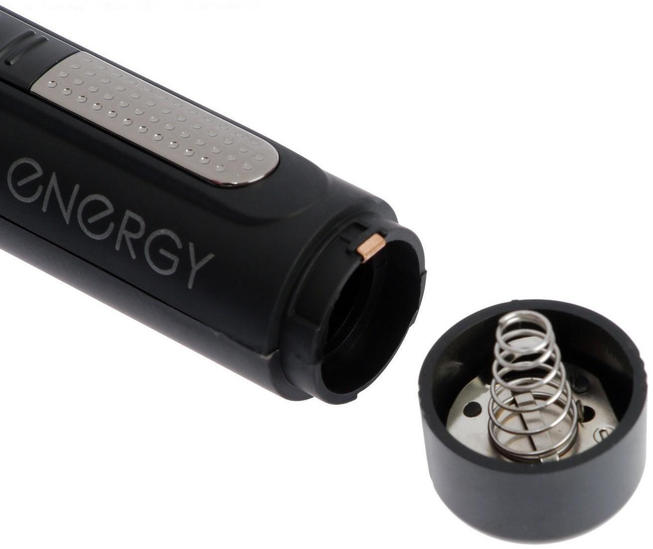 Триммер для волос ENERGY EN-738, для носа/ушей/бороды, 2 насадки, 1хАА (не в комплекте)