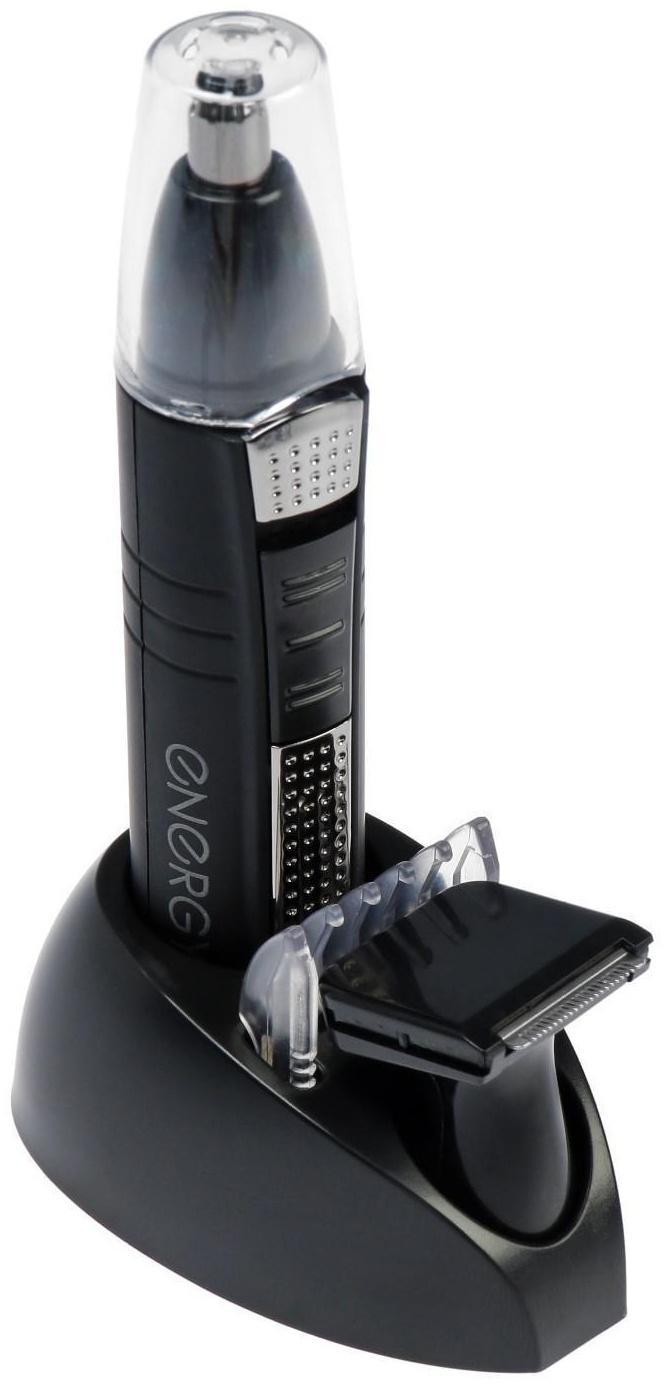 Триммер для волос ENERGY EN-738, для носа/ушей/бороды, 2 насадки, 1хАА (не в комплекте)