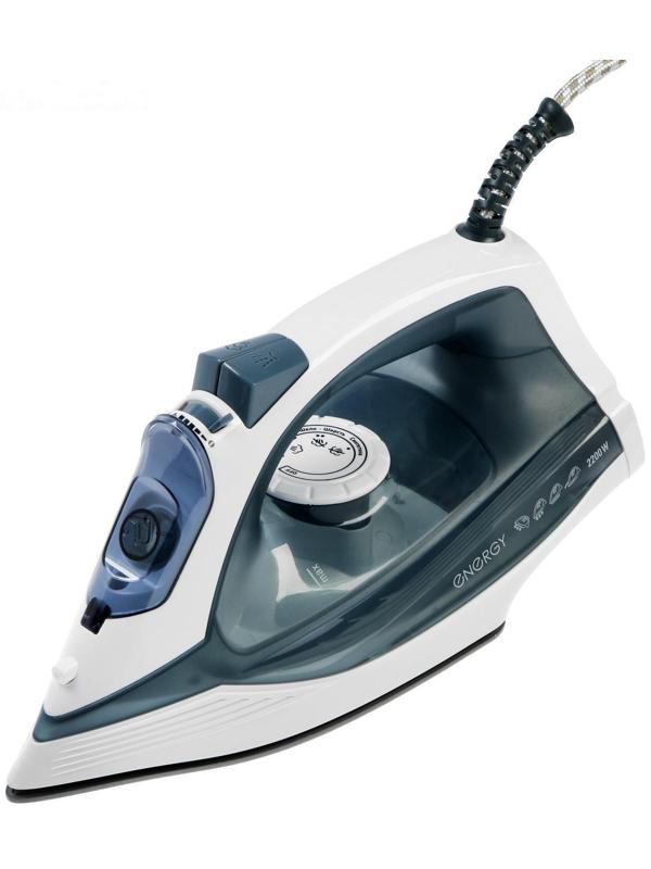 Утюг ENERGY EN-302, 1800-2200 Вт, керамическая подошва, 300 мл, серый
