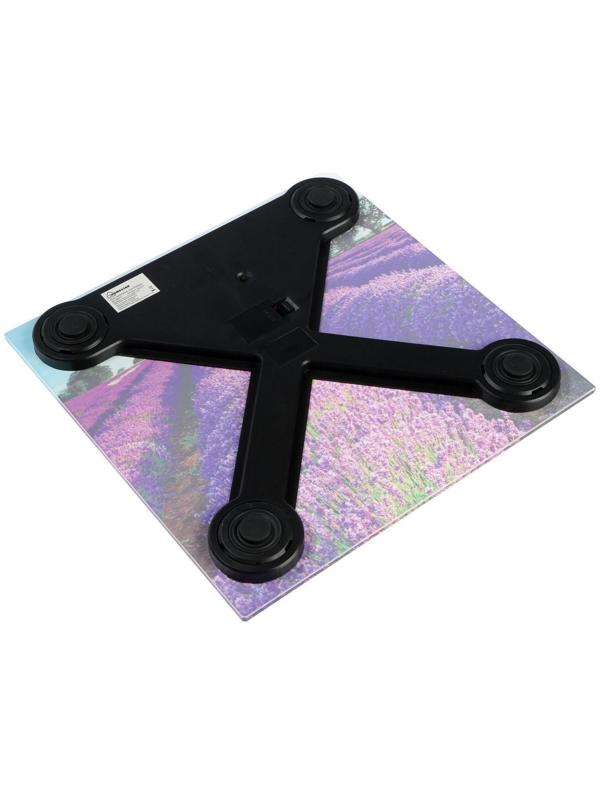 Весы напольные HOMESTAR HS-6001G, электронные, до 180 кг, 1хCR2032, стекло, фиолетовые