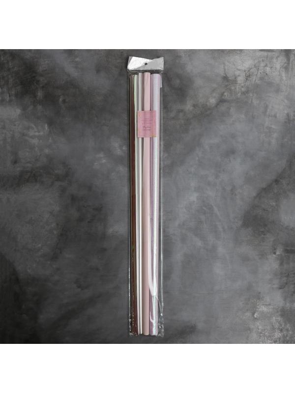 Набор упаковочной бумаги для цветов «Розовое счастье», 13 листов, 50 х 70 см