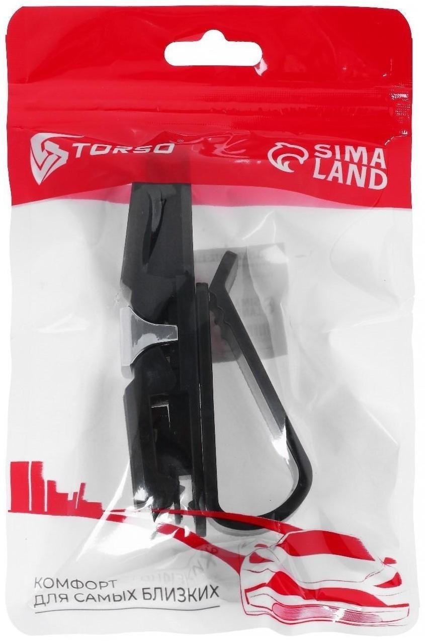 Держатель очков TORSO, зажим, хром