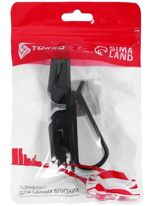 Держатель очков TORSO, зажим, хром