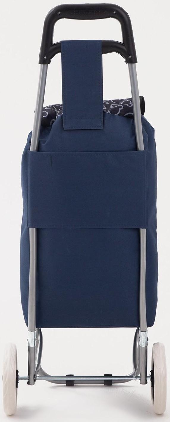 Сумка хозяйственная на тележке на шнуре, цвет синий