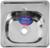 Мойка кухонная MIXLINE 531266, врезная, толщина 0.6 мм, 38х38х15 см, вып. 1 1/2
