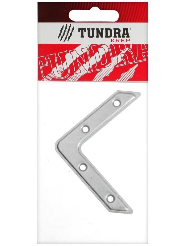 Угольник ТУНДРА krep, УГ-75, оцинкованный, в упаковке 1 шт.