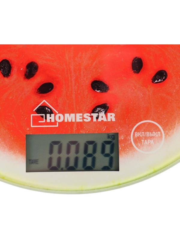 Весы кухонные HOMESTAR HS-3007S, электронные, до 7 кг, арбуз