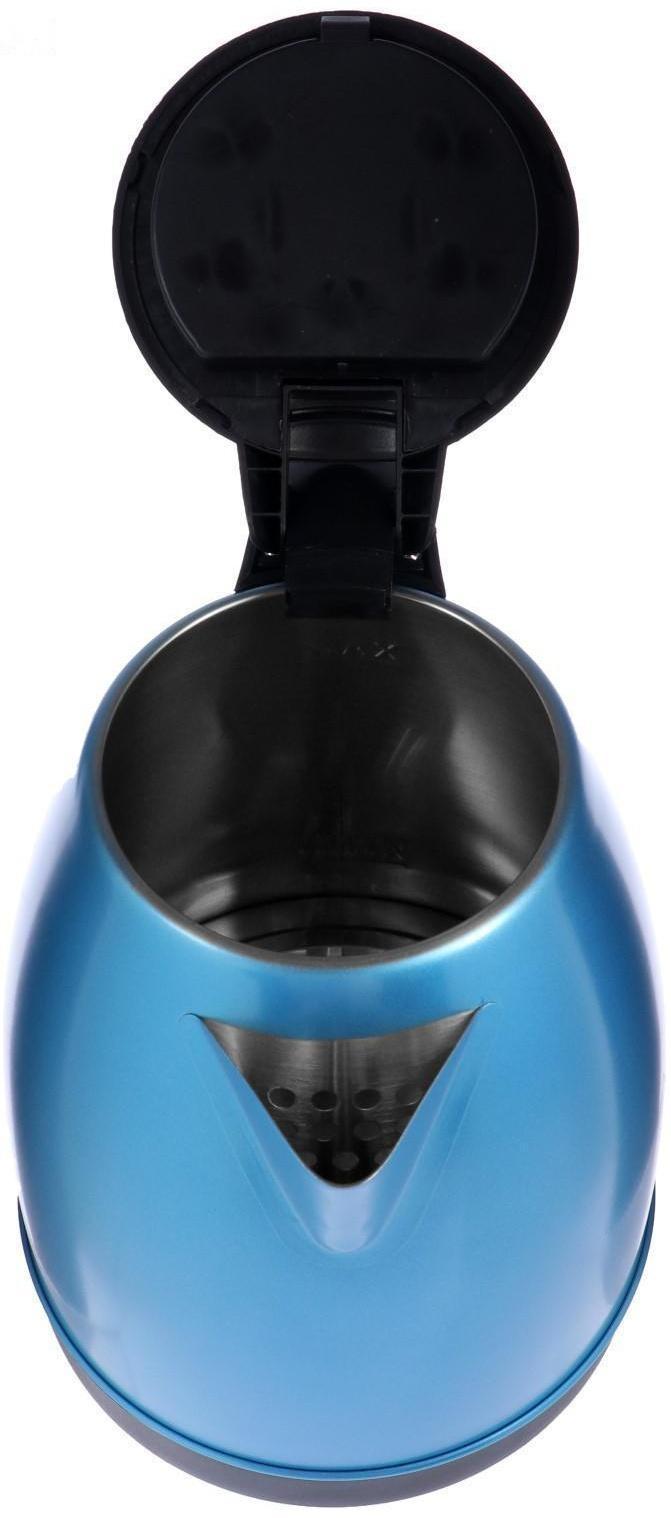 Чайник электрический HOMESTAR HS-1010, металл, 1.8 л, 1500 Вт, синий