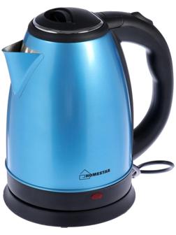 Чайник электрический HOMESTAR HS-1010, металл, 1.8 л, 1500 Вт, синий